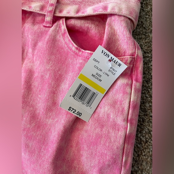 Flying Tomato Pink Flare Jeans - Picture 3 of 4